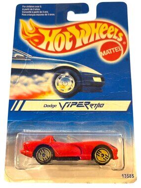 2/$12 Vintage Die Cast Hot Wheels Red Dodge Viper RT/10 Car 1994 Collectible New